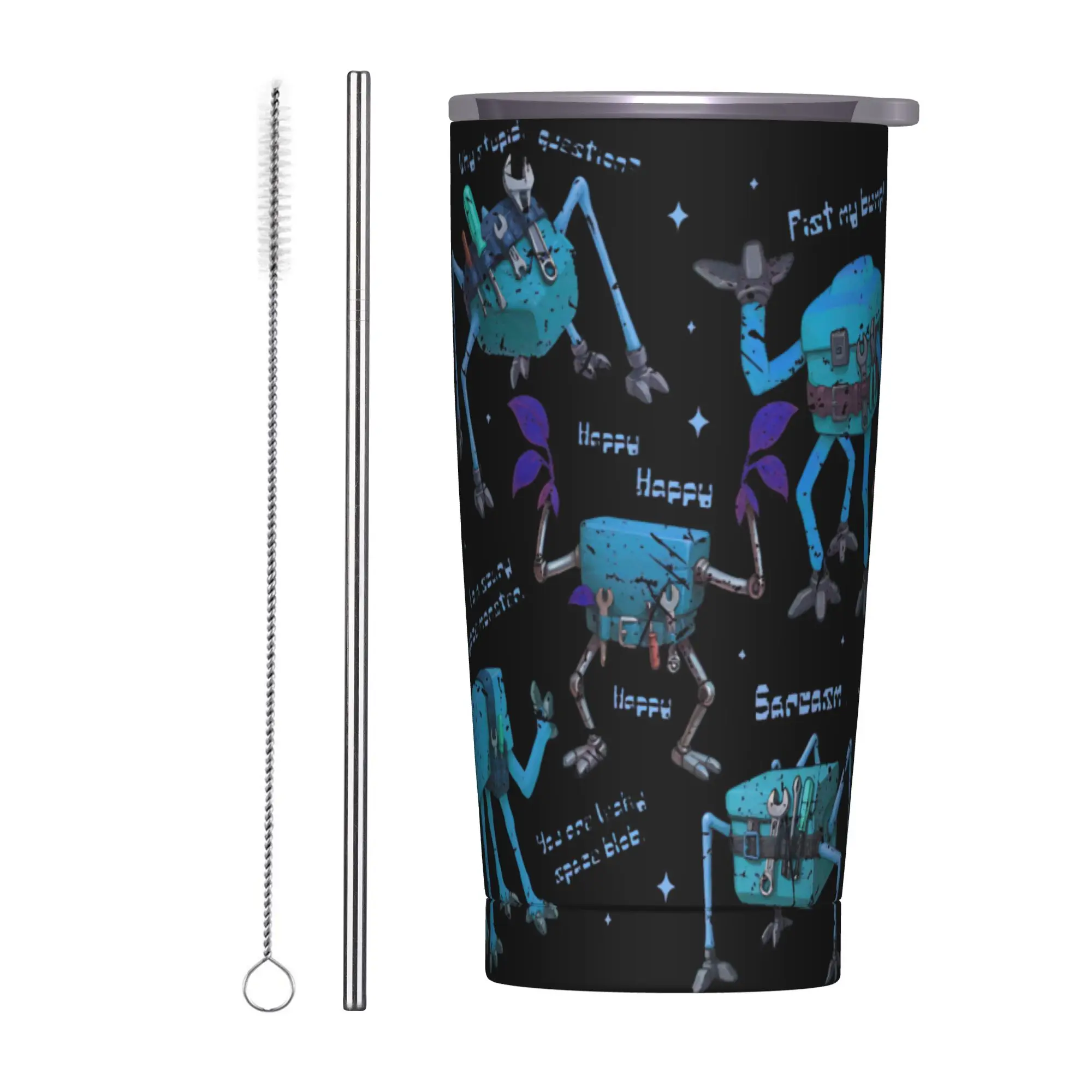 Project Hail Mary Rockys Amaze Vintage Tumbler Vacuum Insulated  Thermal Cup with Lid Straw Double Wall Mug Hot Cold Drink, 20oz