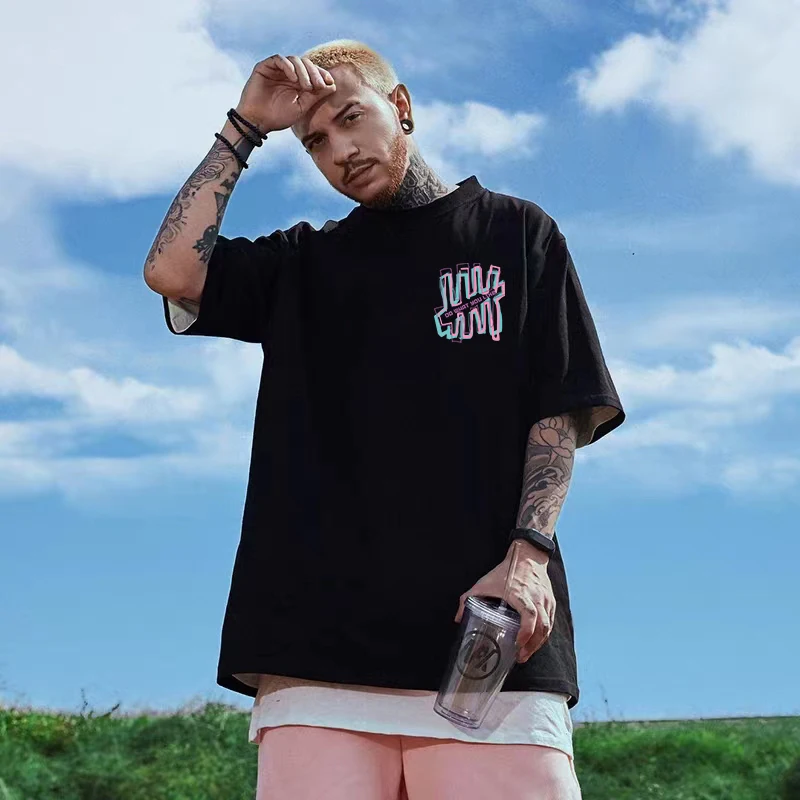 

2024 Summer T shirt for men clothing cotton oversize short sleeve Tee Y2k casuals streetwear sports baggy printing T-shirt S-3XL