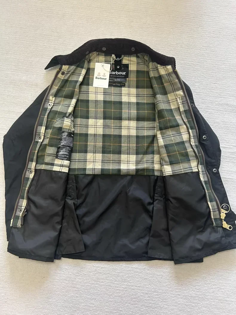 سترة مشمعة باللون الأخضر المريمية من B@r