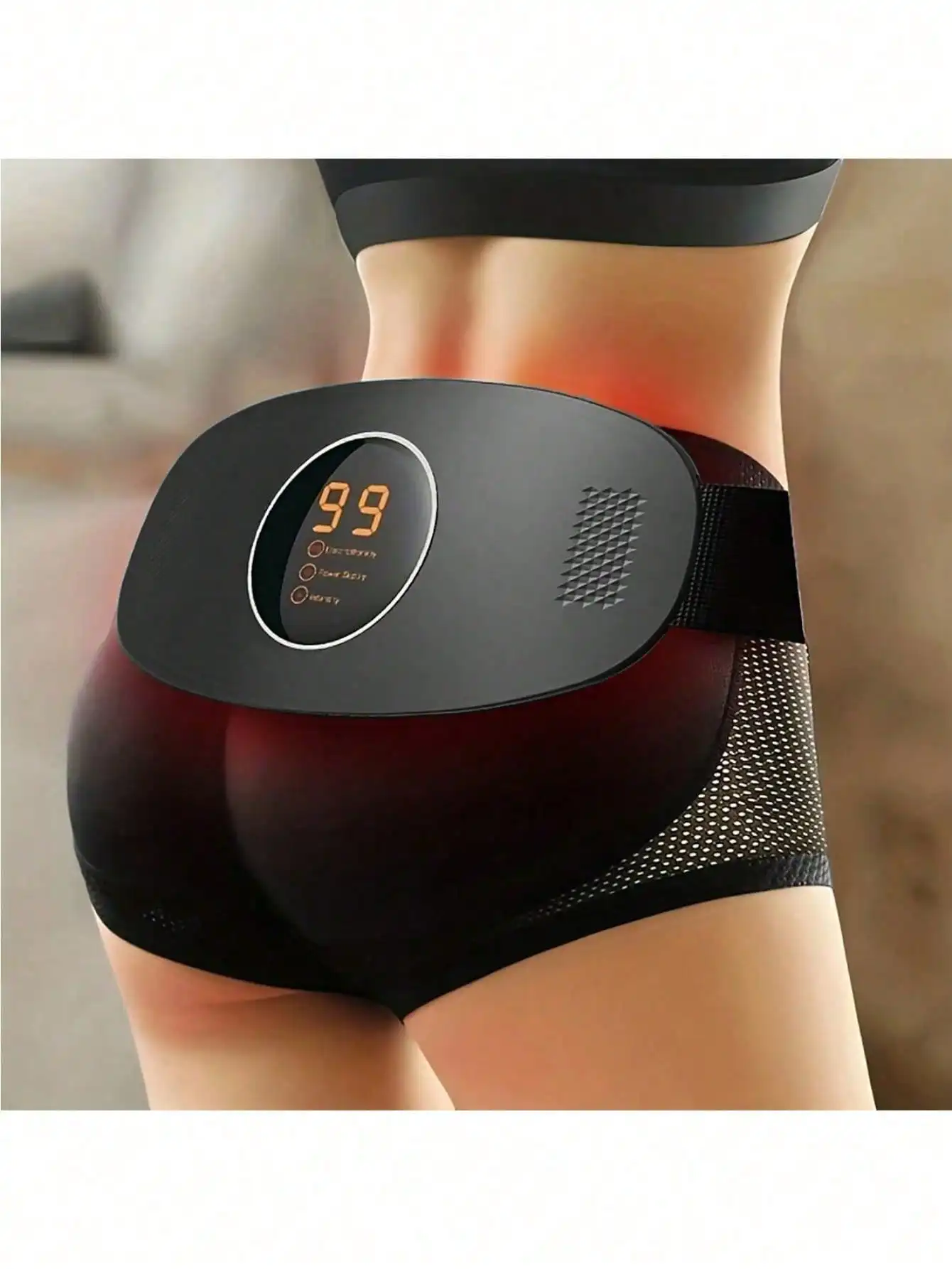 1PC Portable Electric Waist Massager For Abdominal Fitness Training - For Waist, Arms, Hips, Legs And Total Body Exercise