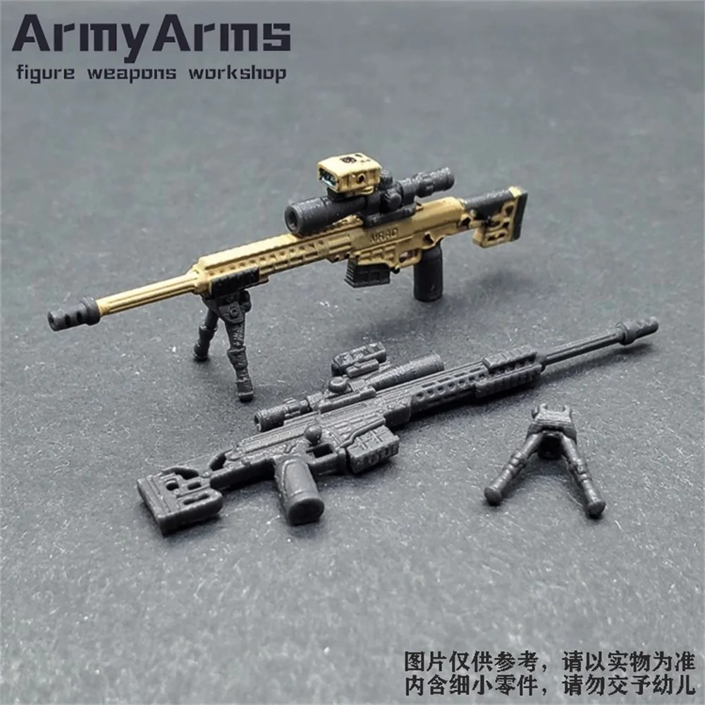 ArmyArms 1/50 Soldaat Pop Scène Props 5.5 CM MRAD Gun Plastic Model Speelgoed Voor Action Figure Op Voorraad