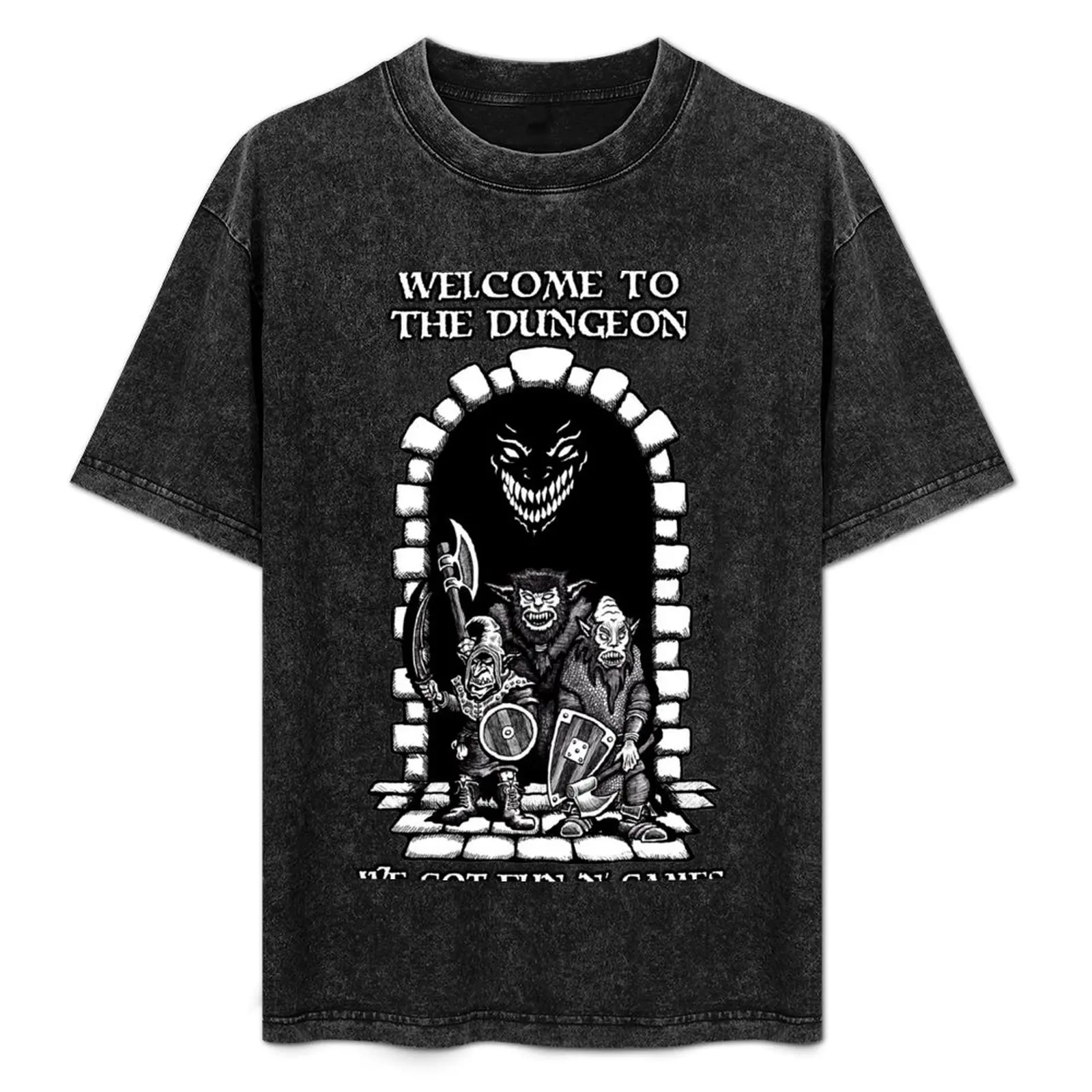 

Welcome to the Dungeon T-Shirt Trendy Casual Short Sleeve Shirt