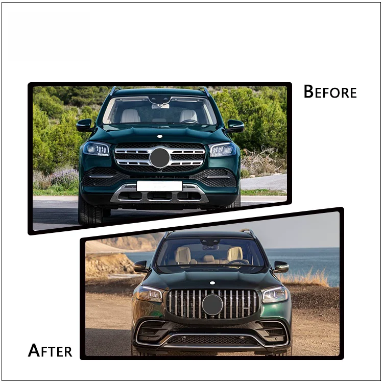 Front bumper Rear Bumper Grille Body Kit For Benz GLS X167 (2020-2024) Upgrade to AMG63