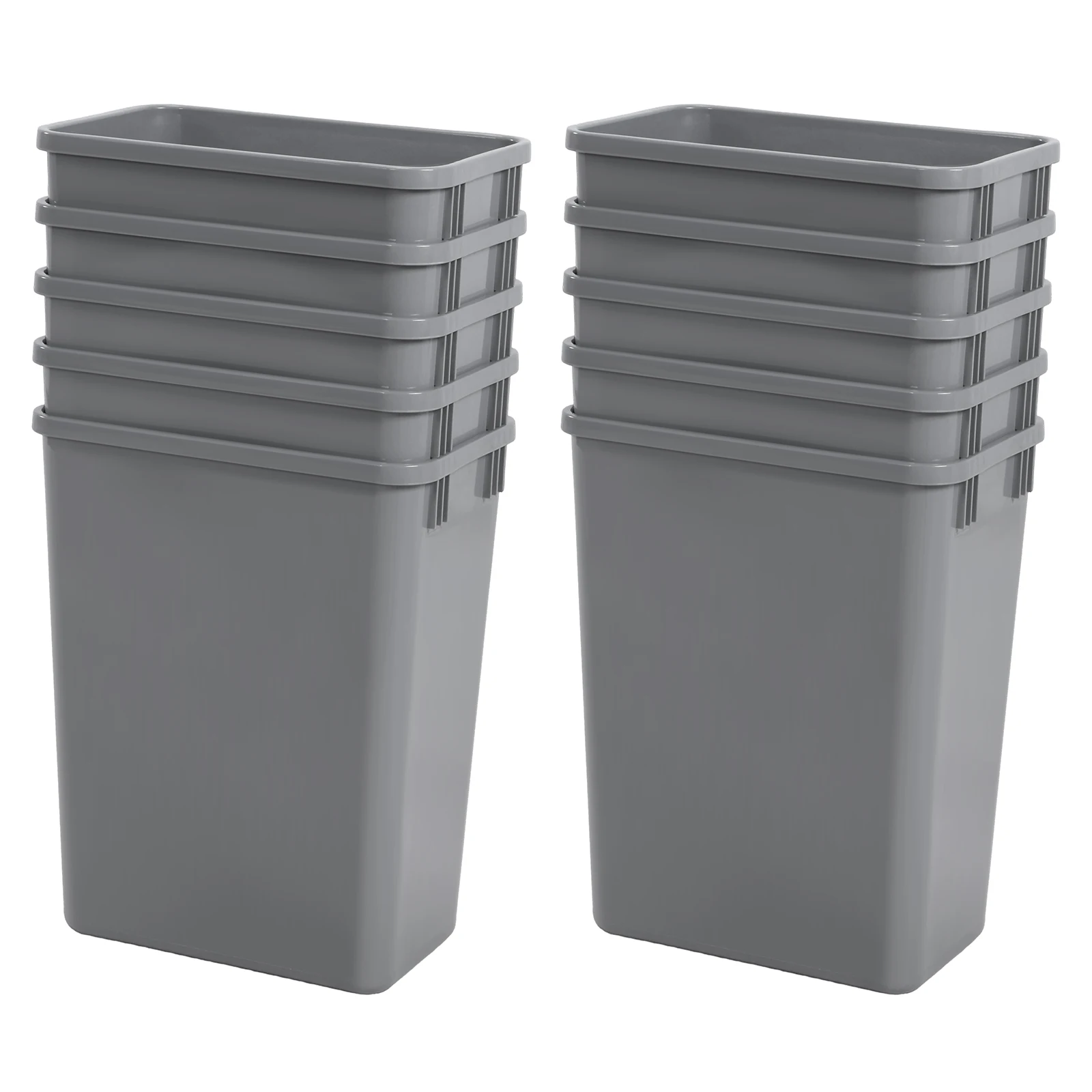 

10 Pack 35 QT Pull Out Under Sink Garbage Bin Easy To Clean In Cupboard Bin 14x18x9inch for Bathroom Office Living Room Home