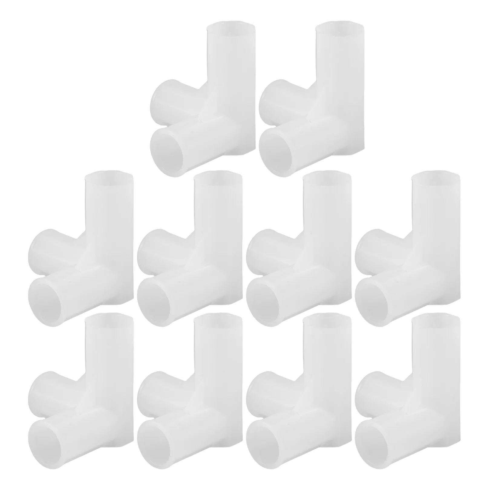 

10 шт. 3-ходовые соединители для шкафа - Т-образные соединители для обувных полок, для стержней 12 мм, пластиковые соединители для гардероба/сушилки, решение для самостоятельной сборки системы хранения
