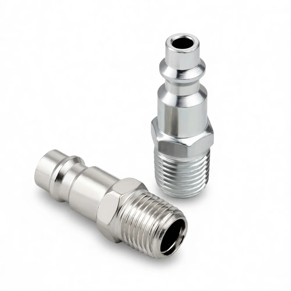 1 4 NPT Male Quick Connect Fitting Pneumatic Hose Coupling Metal Adapter Industrial Air Compressor Piping Tool Connector