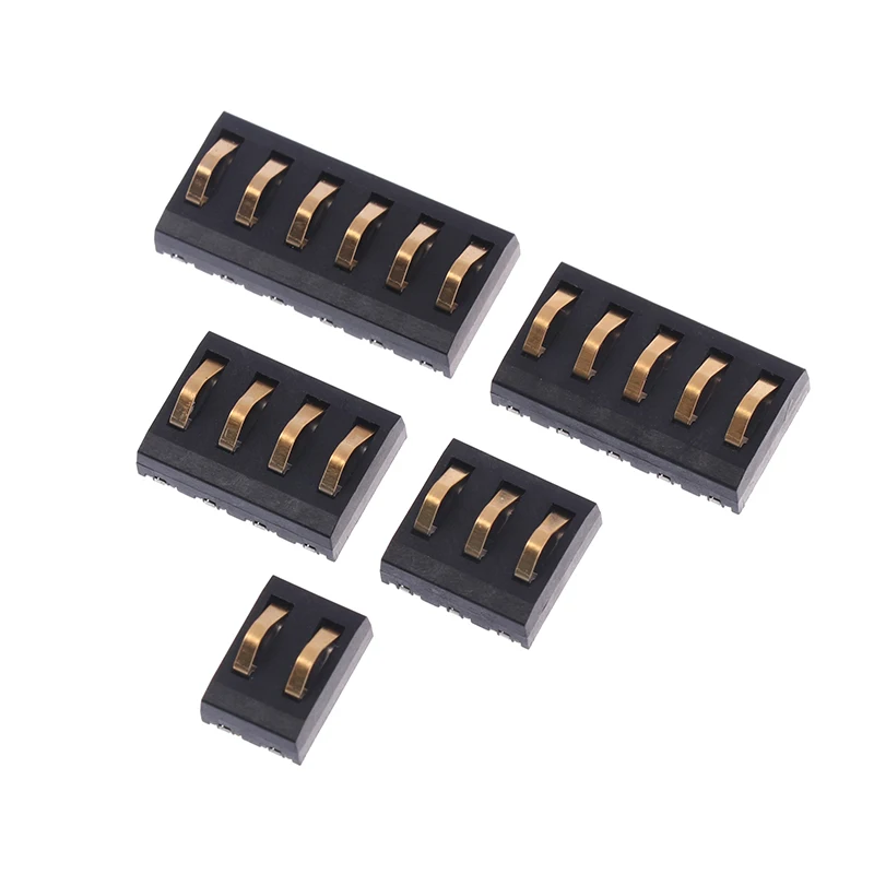 Conector macho de 2P, 3P, 4P, 5P, 6P, 6 pines, asiento de carga, conectores de batería, contacto de compresión de resorte, paso de 4mm, 1 ud.