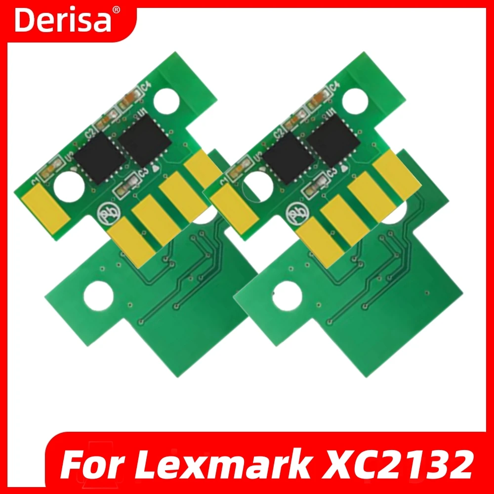 4pcs Toner Chip for Lexmark XC2132 XC2130 X C2130 XC 2132 2130 Color Laser Printer Chips 24B6011 24B6008 24B6009 24B6010 KCMY