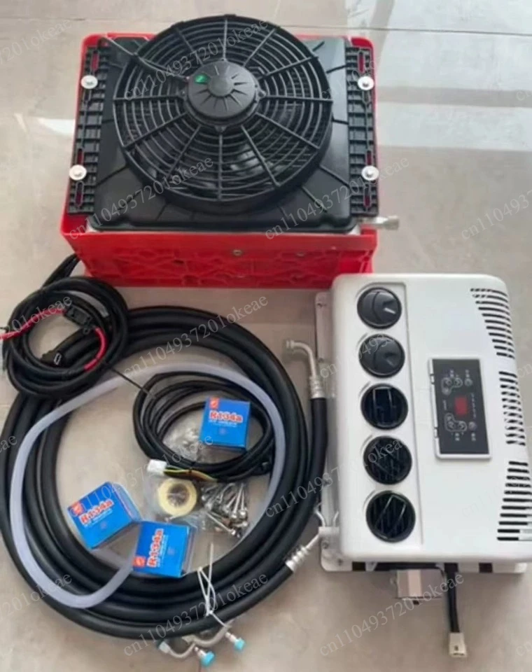 24V DC Inverter Parking Air Conditioner - Electric Refrigeration AC for Truck & Loader Modification