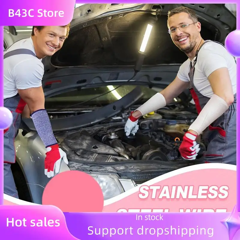 

B14C 6 пар защитных рукавов для тонкой кожи и синяков, устойчивый к порезам рукав для предплечья, уровень 5, защитный рукав от ожогов