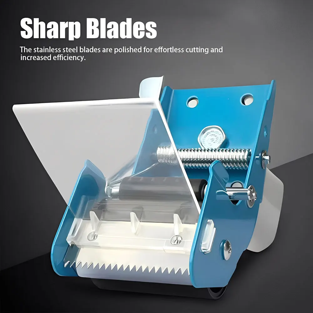 1PC comfortable grip tape dispenser (handle color random), does not include tape, ideal for warehousing and logistics.