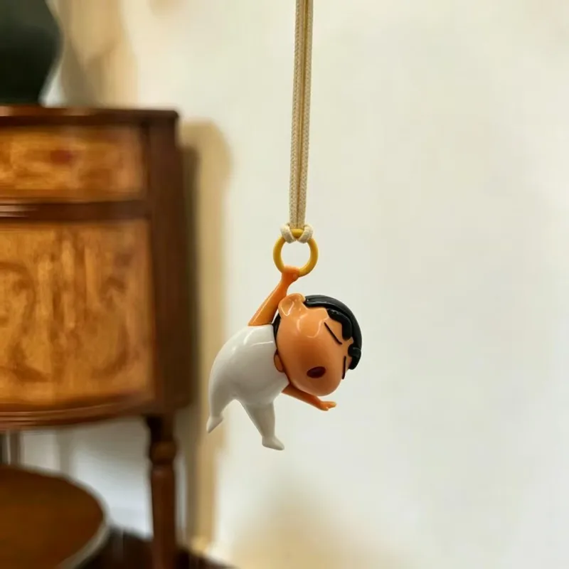 Crayon Shin-Chan Angel Ballet Mini Car Rearview Mirror Hanging Pendant Creative Car Interior Decor Exquisite Versatile Ornament view 5