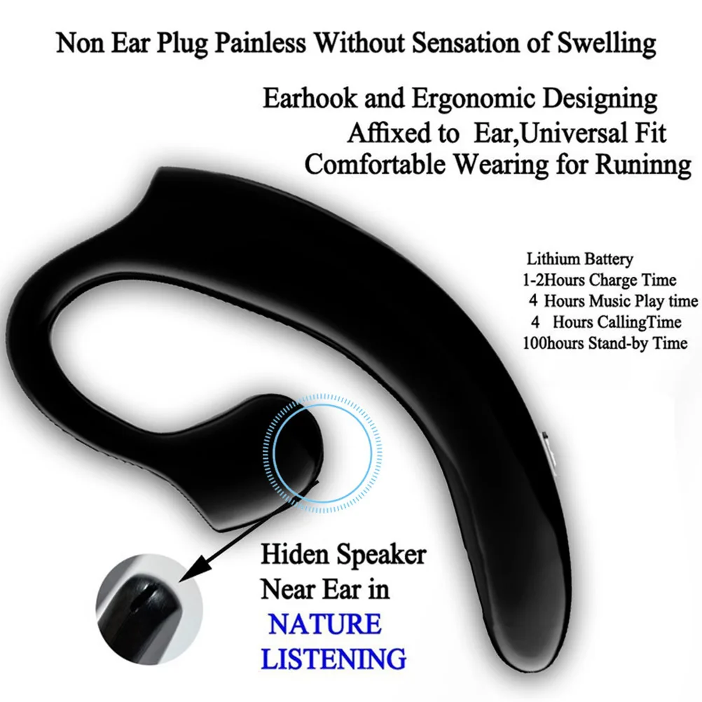 

Hanging Earphones .0 Wireless Earbuds 8H Talk Time Fast Pairing For Sports Outdoor Driving Office Use