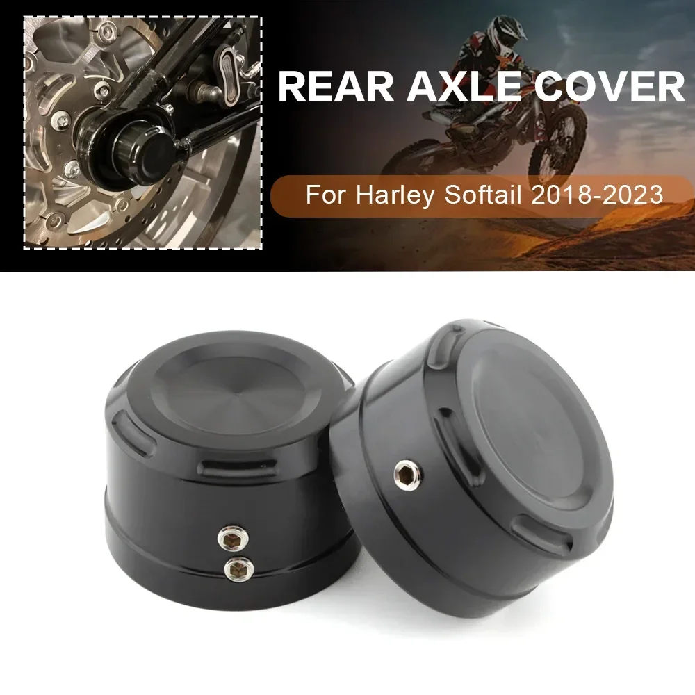 

Motorcycle Rear Axle Bolt Nut Cap Cover For Harley Softail 2018 2019 2020 2021 2022 2023 2024 Street Bob Sport Glide Fat Boy