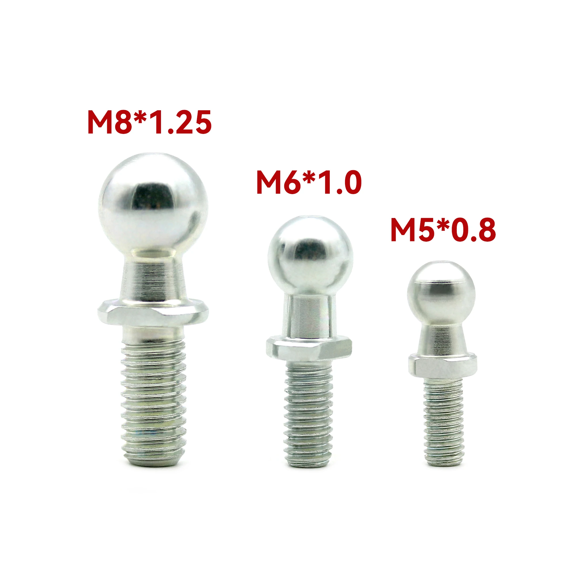 10PCS DIN71803 M5x0.8 M6x1.0 Ball Pin For Ball Joint Rod Ends