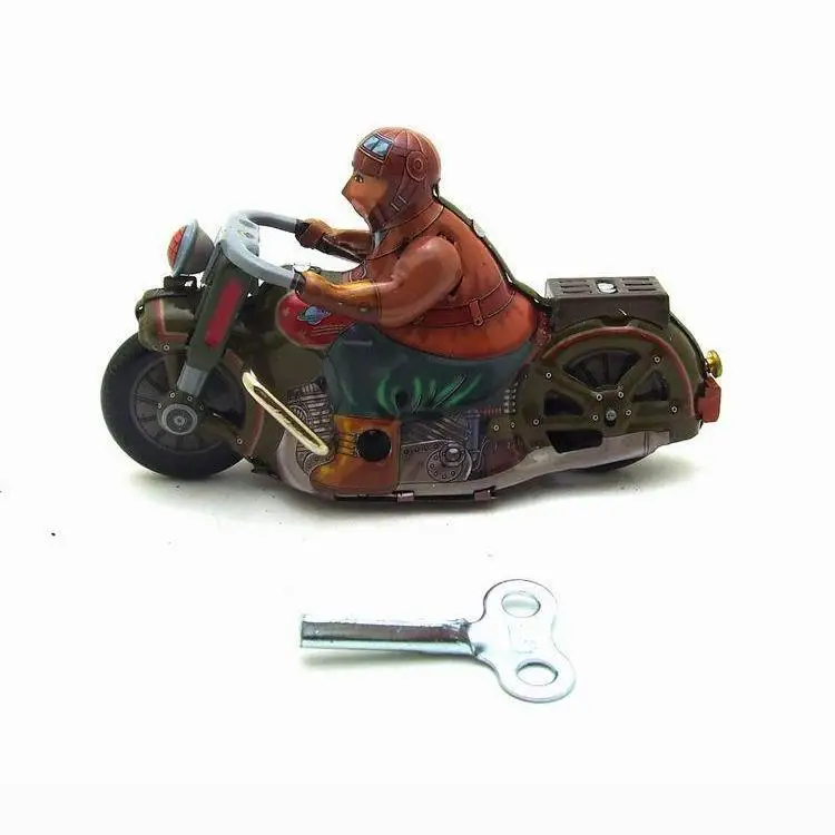MS448 motocicleta hojalata juguete Tintoy tema nostálgico adorno personalizado regalo creativo