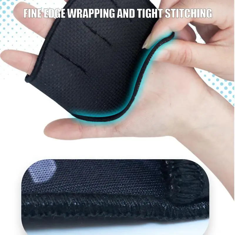 4 Fingers Fitness Grips Pads Grips For Weight Lifting The Alternative To Weight Lifting Gloves Half Finger Palm Protector tool