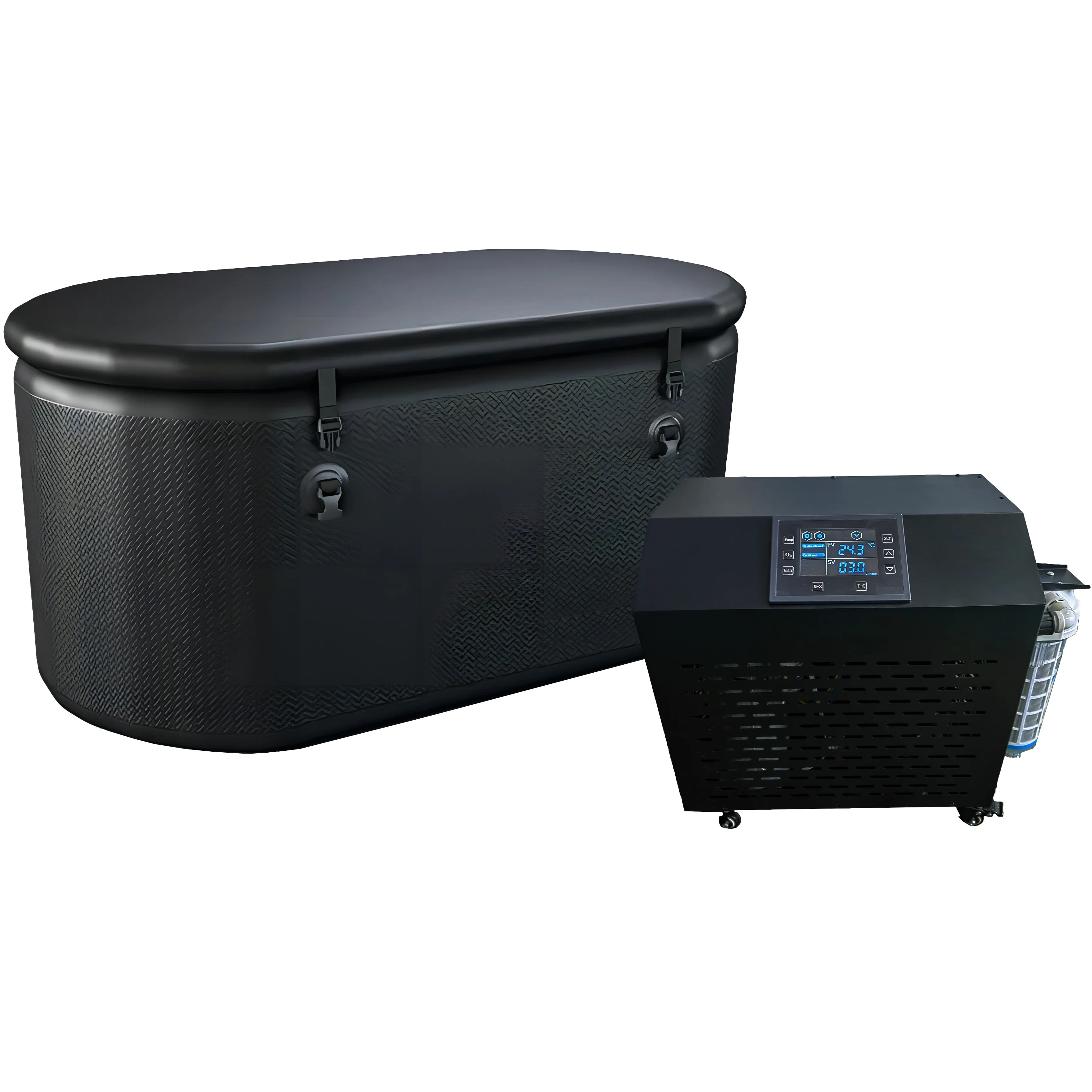 Portable Ice Bath Tube Tubs and Chiller with Cold Plunge Tank Tub in Filter and Pump