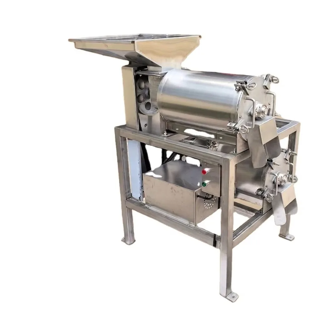 Commercial Tomato Pulping Machine Continuous Fruit Pulp Extractor Low Waste Rate for Fresh Fruit Deep Processing