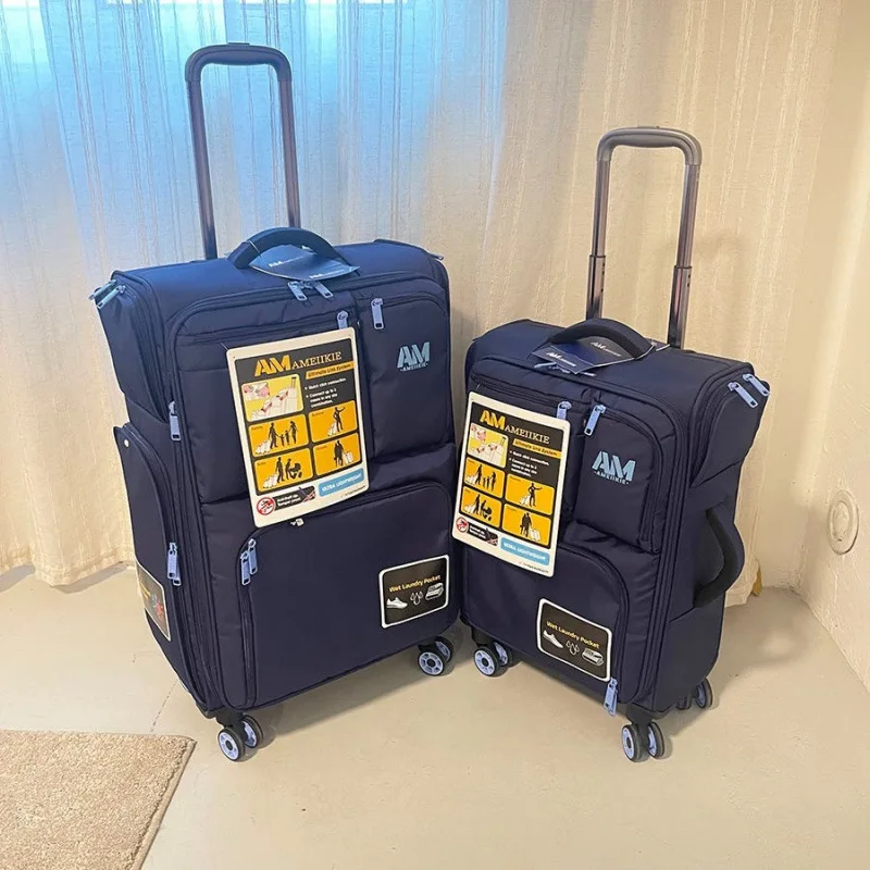 Gepäcksets aus Oxford-Stoff, 20-Zoll-Koffer, Zugstangenbox, multifunktionaler Business-Koffer, großes Fassungsvermögen, Sierra Diego Diego