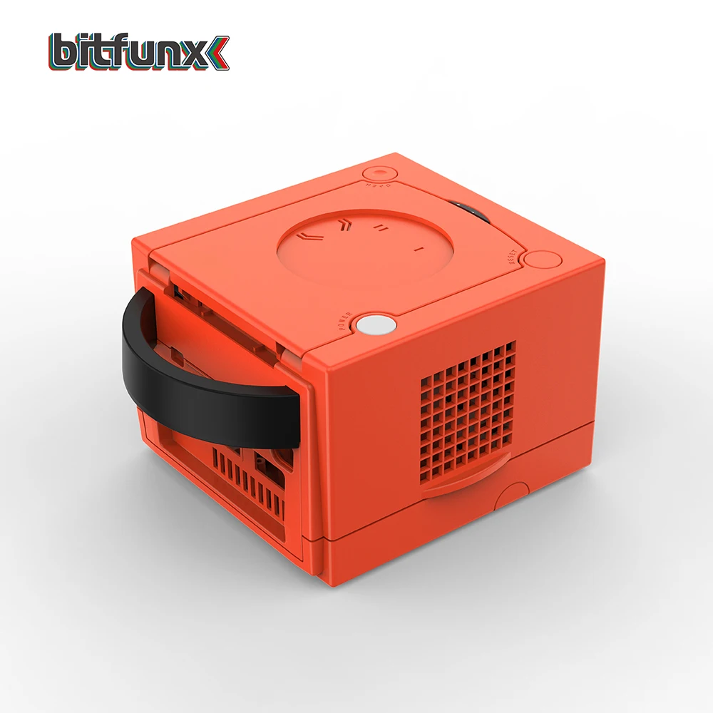 Bitfunx-funda protectora de repuesto NGC, color rojo cálido, caja de juegos GC para consola de juegos Gamecube DOL001and DOL-101