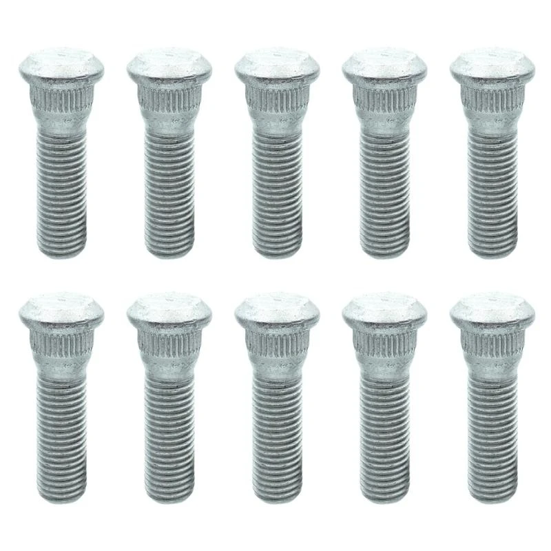J2HB 10Pcs Wheel Studs Tire Lug 48mm Long & 12mmx1.5 Extended Knurled Bolt
