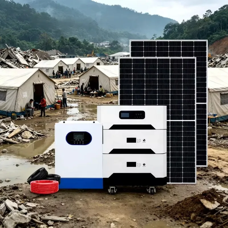 Premium Off Grid Complete Home Solar Generator Kit Integrated Inverter and Storage Battery Power Supply Unit
