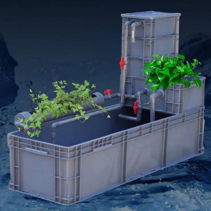 Turtle Terrarium Circulation Filter Oxygenate Turtle Breeding Box Large Turtles Fish Tank Turtles Purified Water Turnover Box