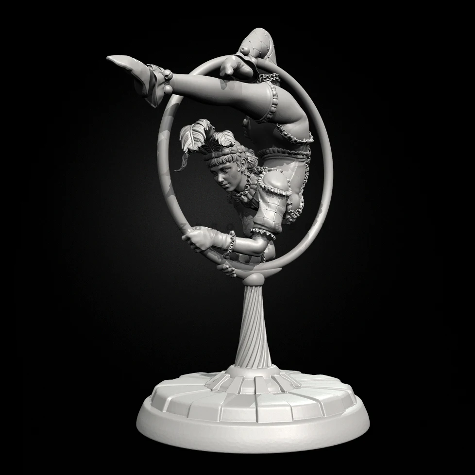 Kits de modèles en résine, hauteurs globales 38mm 50mm 75mm, figurine beauté incolore et auto-assemblée (impression 3D) TD-7494 /3D