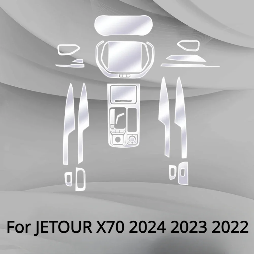 

Protection Film For JETOUR X70 2024 2023 2022 PPF Accessories Interior Transparent TPU GPS Navigation Gear Panel Center Console