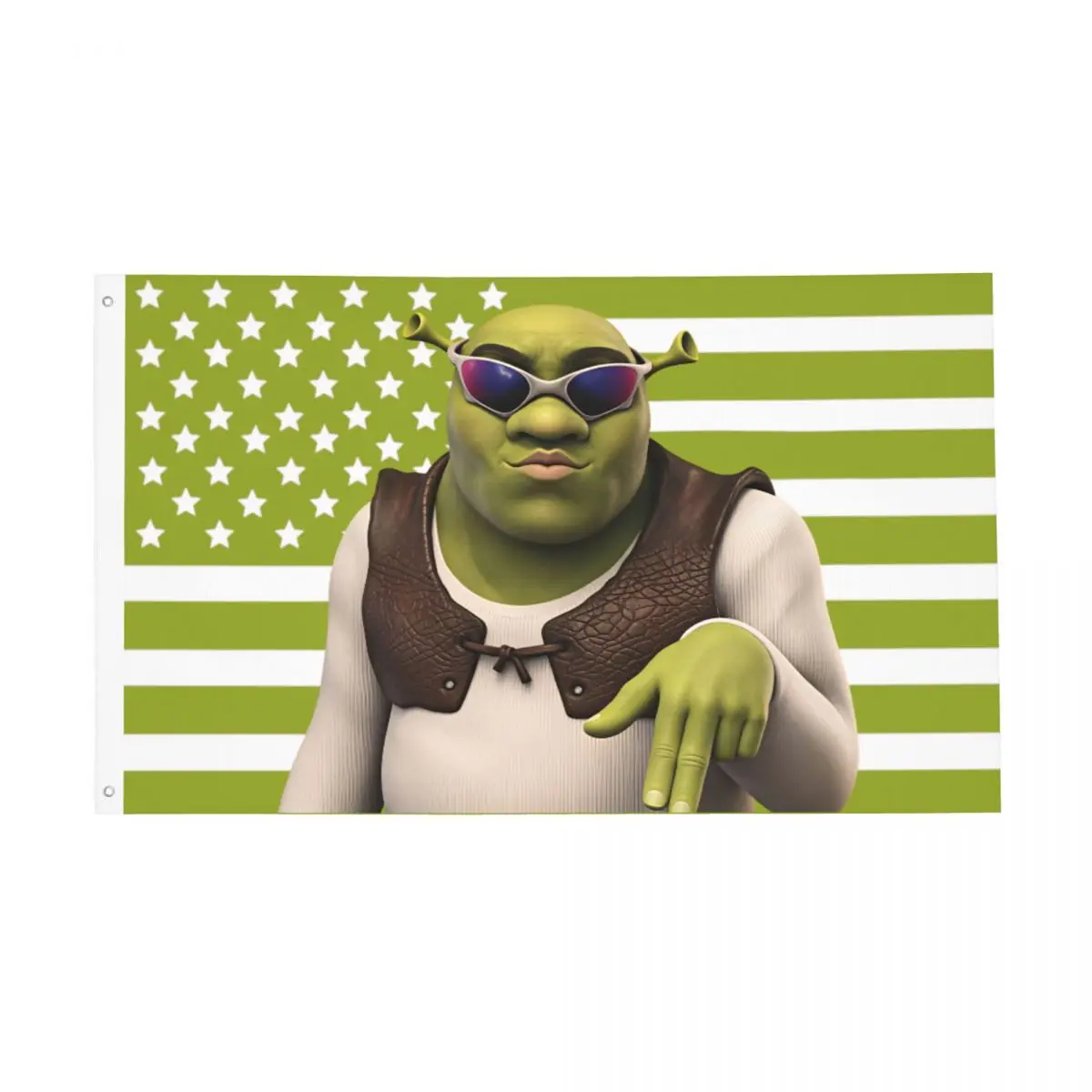 Cool Shreks Funny Meme Flag Indoor Outdoor Banner Polyester Decoration Vivid Color 2x3 3x5 4x6 5x8 FT Flags