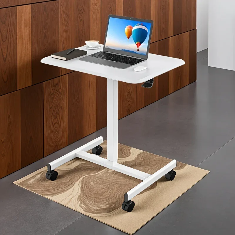 1pc Adjustable Height Mobile Standing Desk Modern Portable