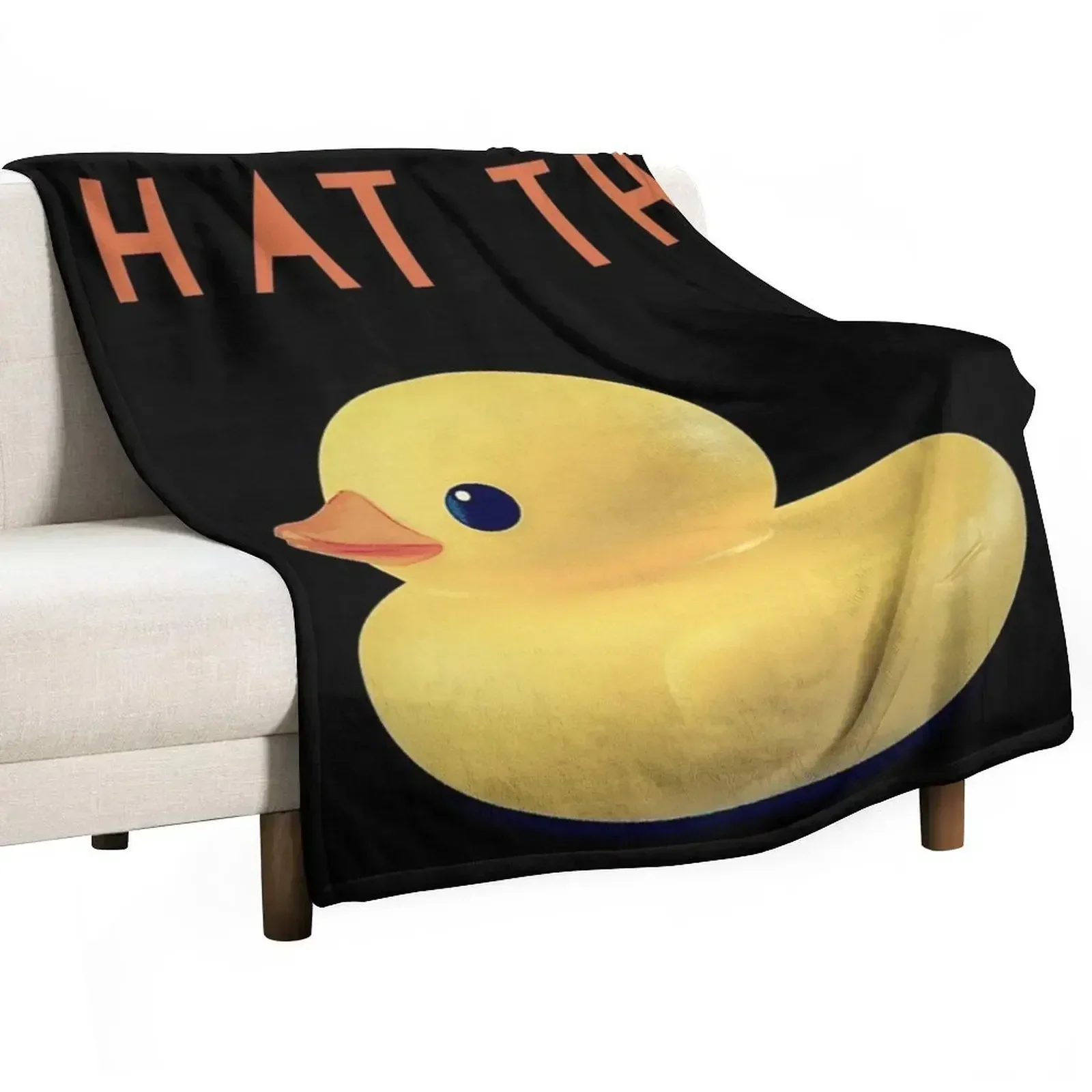 What the DUCK Throw Blanket Portable Lightweight Blanket for Travel Camping