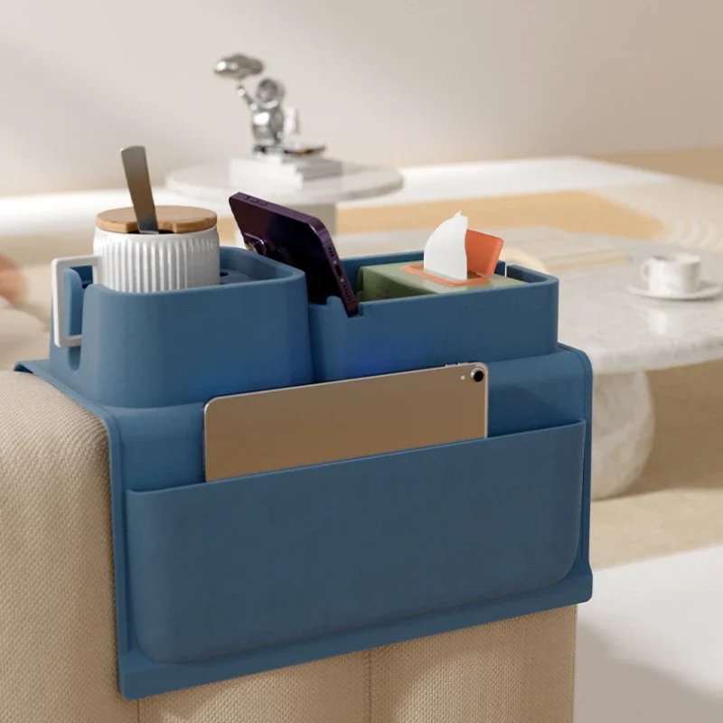 Multi-Function Silicone Cup Holder, Luxury Sofa Storage Mat, Spill-Proof Drink Coaster, Easy-Clean Protective Organizer