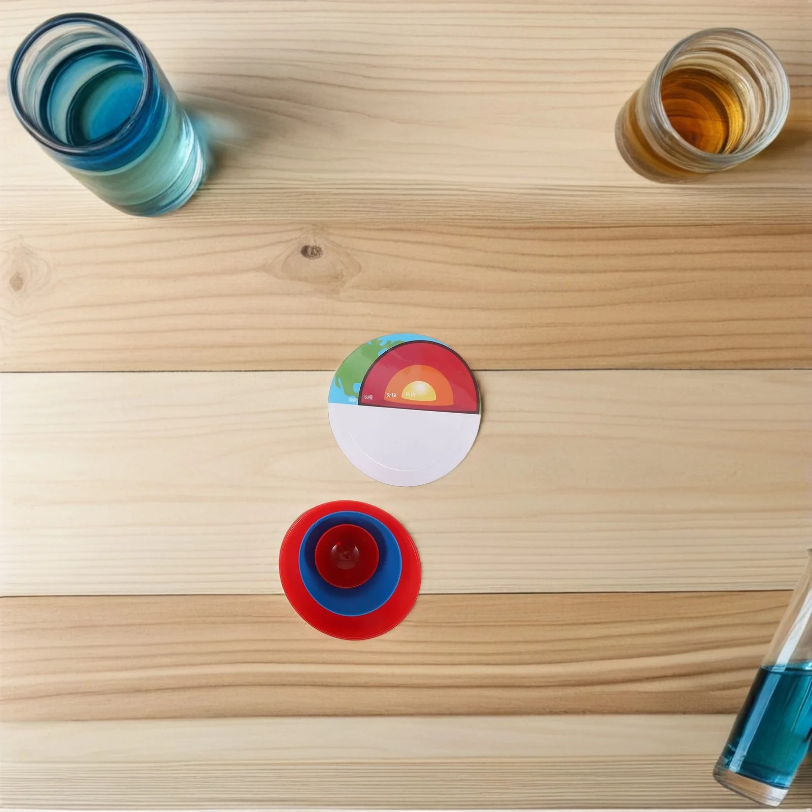 1 مجموعة طبقات الأرض عدة واقعية الأساسية عباءة قشرة هيكل لتقوم بها بنفسك الجيولوجيا التدريس المعونة للأطفال الجذعية مشروع العلوم الفصول الدراسية