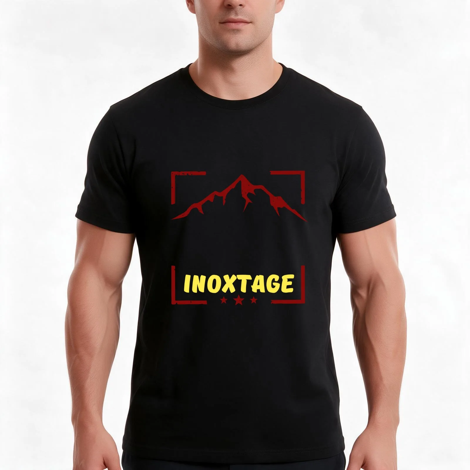 inoxtag everest - stainless steel T-Shirt, Vintage Retro Graphic Tee, Unisex Summer Casual Streetwear Top