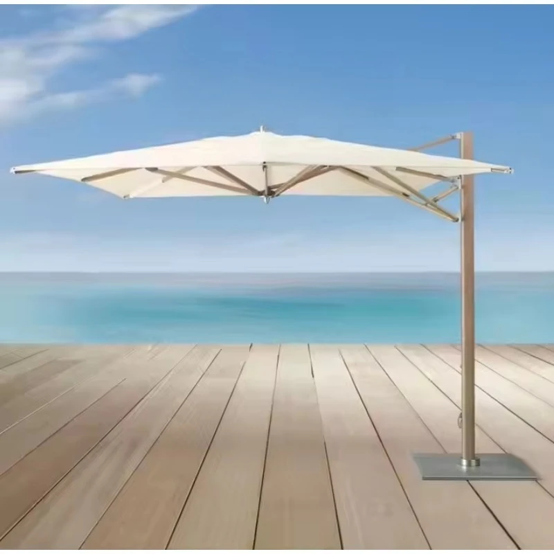 Modern Style Wedding Swimming Pool Sun Shade Folding Parasol Patio Outdoor Beach Garden Umbrella with Base - Image 3