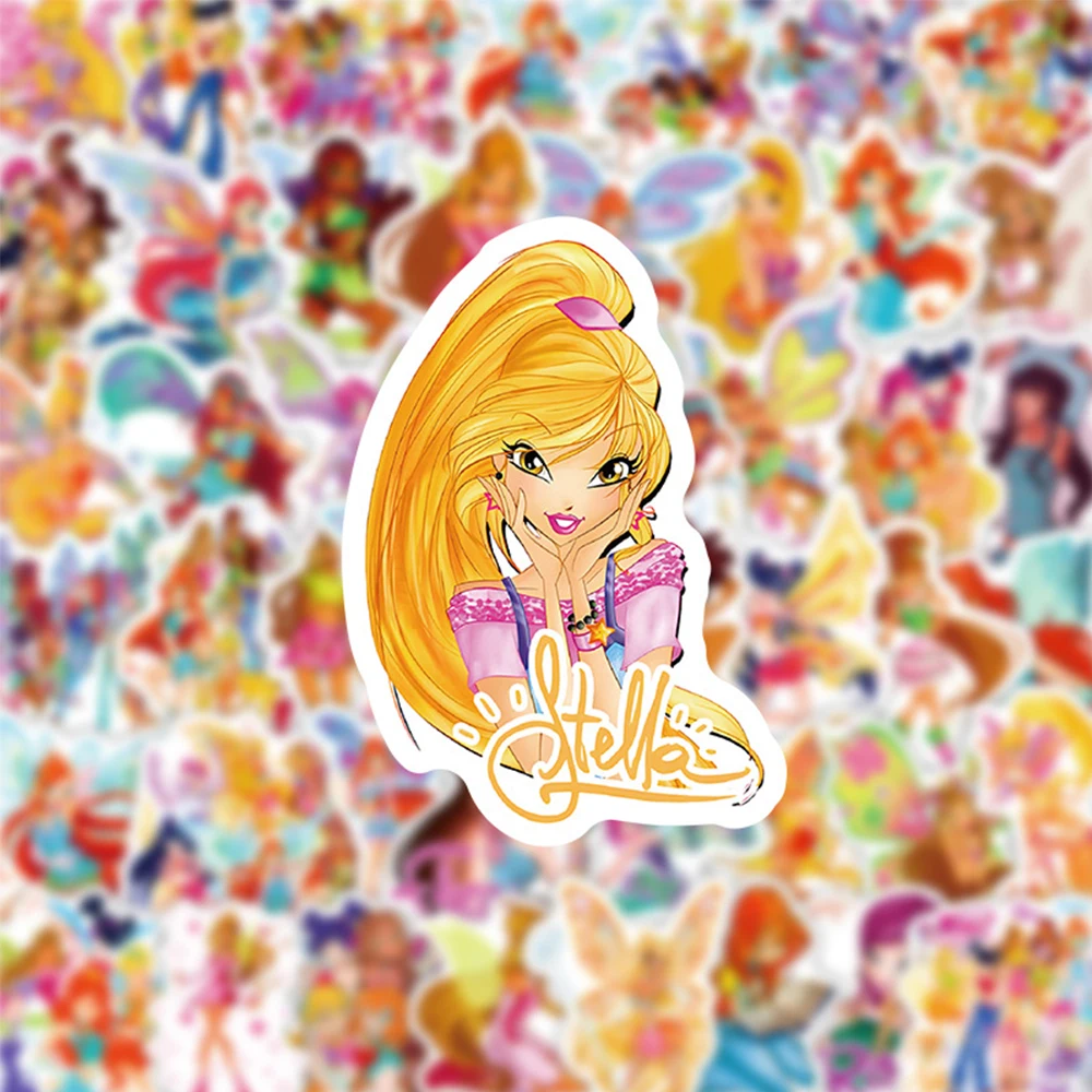 10/30/50 قطعة حكاية خرافية فراشة الجنية الأميرة ملصق DIY بها بنفسك الهاتف المحمول الأمتعة سكيت الكتابة على الجدران الشارات متعة للطفل هدية #4