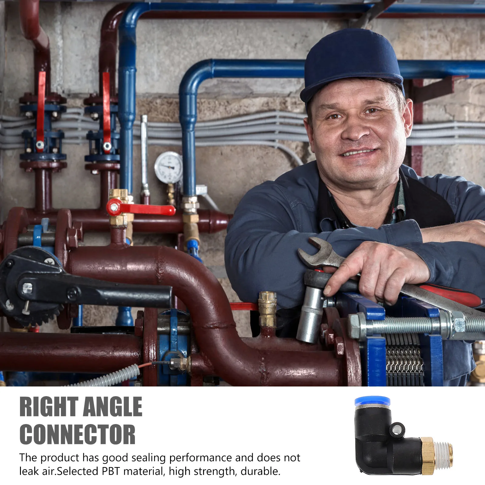 12 Pcs Fittings Pneumatic Connector Right Angle Airfittings Hose Fitting-connector