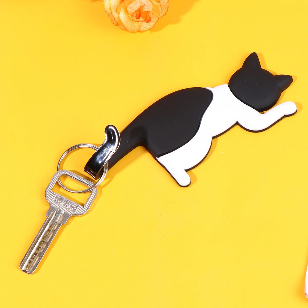 

1Pcs Cartoon Magnetic Cat Hook Fashion Removable Fridge Sticker Refrigerator Message Magnet Key Organizer Magnetic Cat Hook