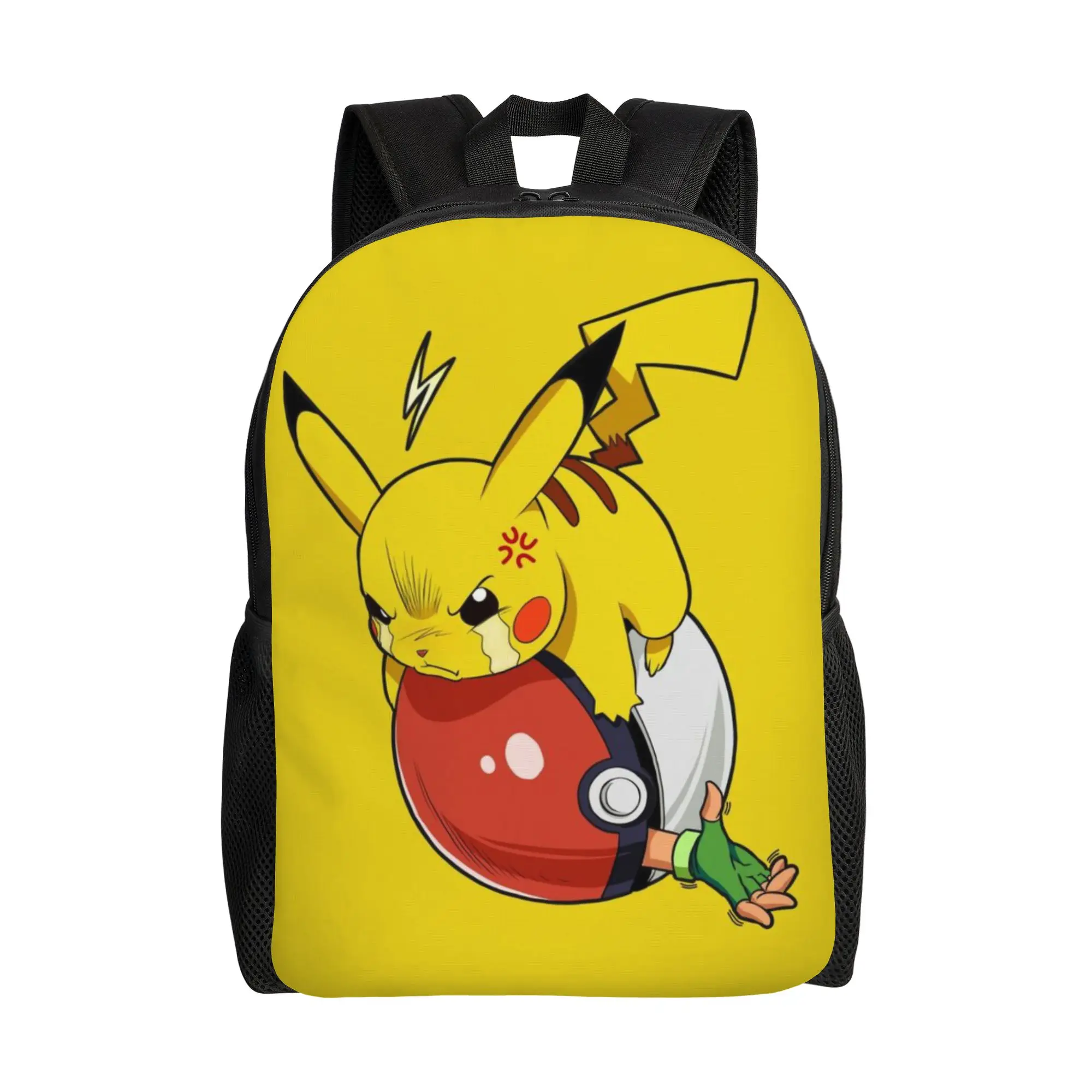 

Pikachu Laptop Bag Back to school season Yellow Electric Mouse New Backpack