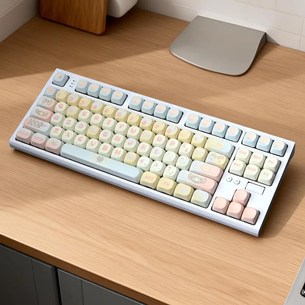 87 keys 3Mode Mechanical Keyboard Wireless Bluetooth 2.4G Wired Custom Keyboard With MOA Profile PBT Keycaps Hotswap RGB