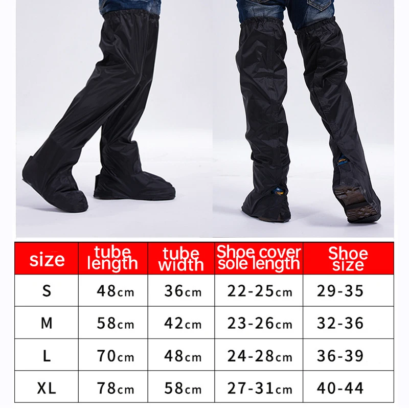 PVC Waterproof Knee Length Rain Pants Leg Cover Men Women Outdoor Hiking Camping Riding Waterproof Wading Pants Shoes Covers