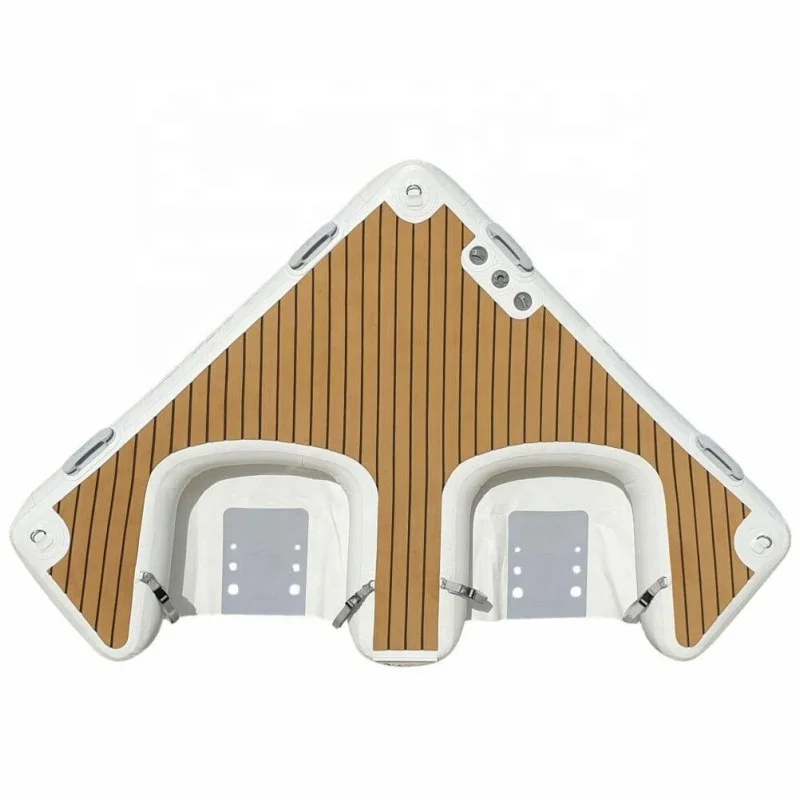Outdoor Inflatable Swim Floating Island Raft, Inflatable Docks Floating Water Jet Ski Dock Floats Platform With Ladder Jet Ski