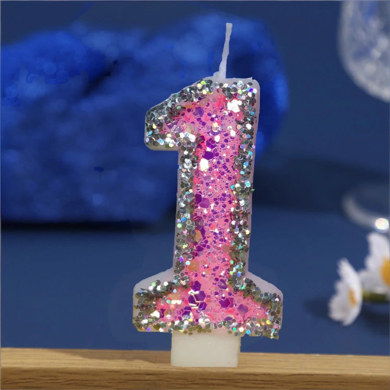 0~ 9 glitter digital candle, birthday cake decoration plugin, suitable for birthday parties