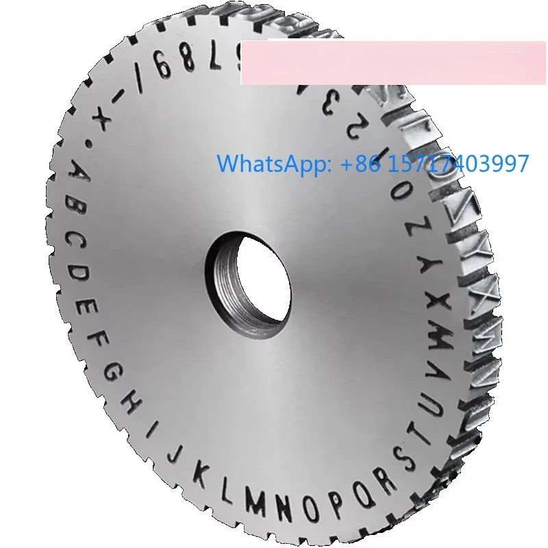Manual marking with steel stamp wheel, coding with dotted lines, font height 2/2.5/3/4/5/6mm optional