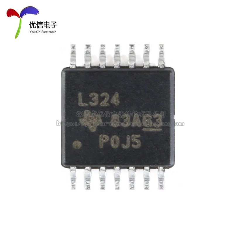 10PCS original genuine patch LM324PWR TSSOP-14 four-way operational amplifier IC chip