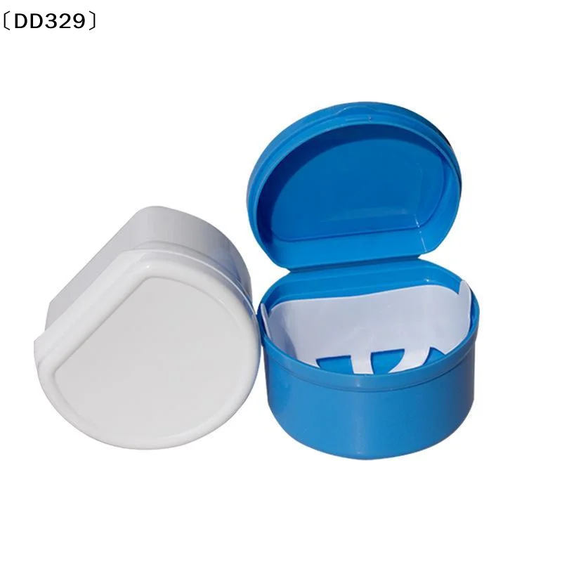 Multi Color Denture Bath Case Leak Proof Lid And Drain Basket For Retainer Storage Oral Care Travel〔DD329〕