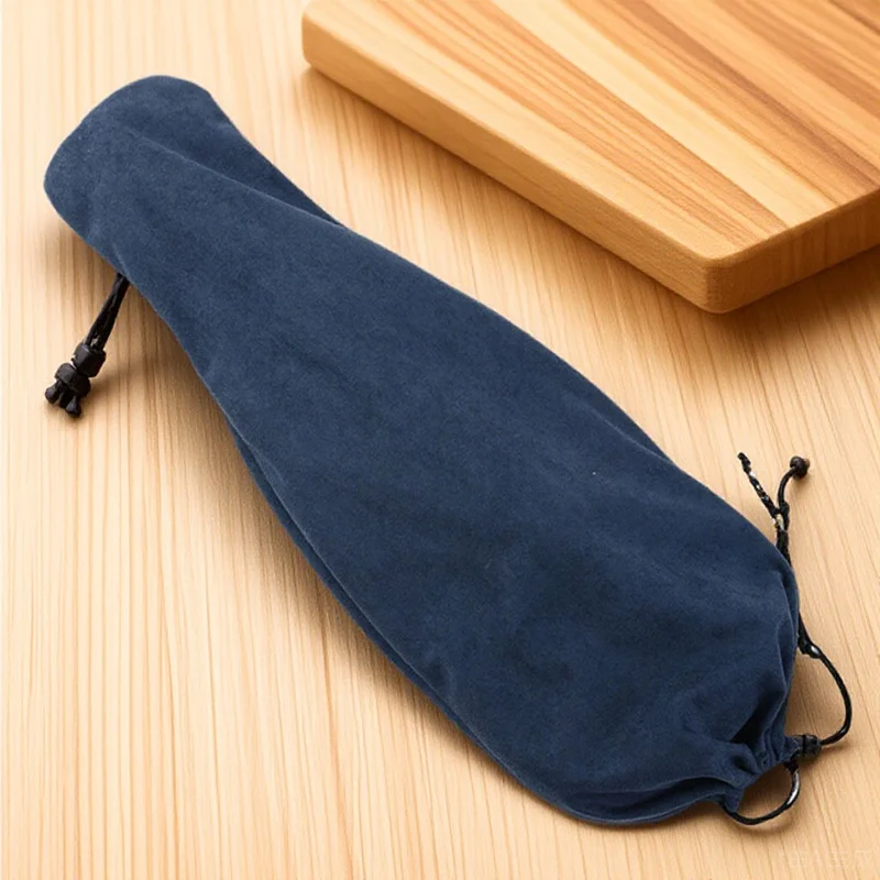 

1Pcs Violin Cover Dark Blue Supple Suede Fabric Protective Cover for Long Term Use Decorative Functional Design