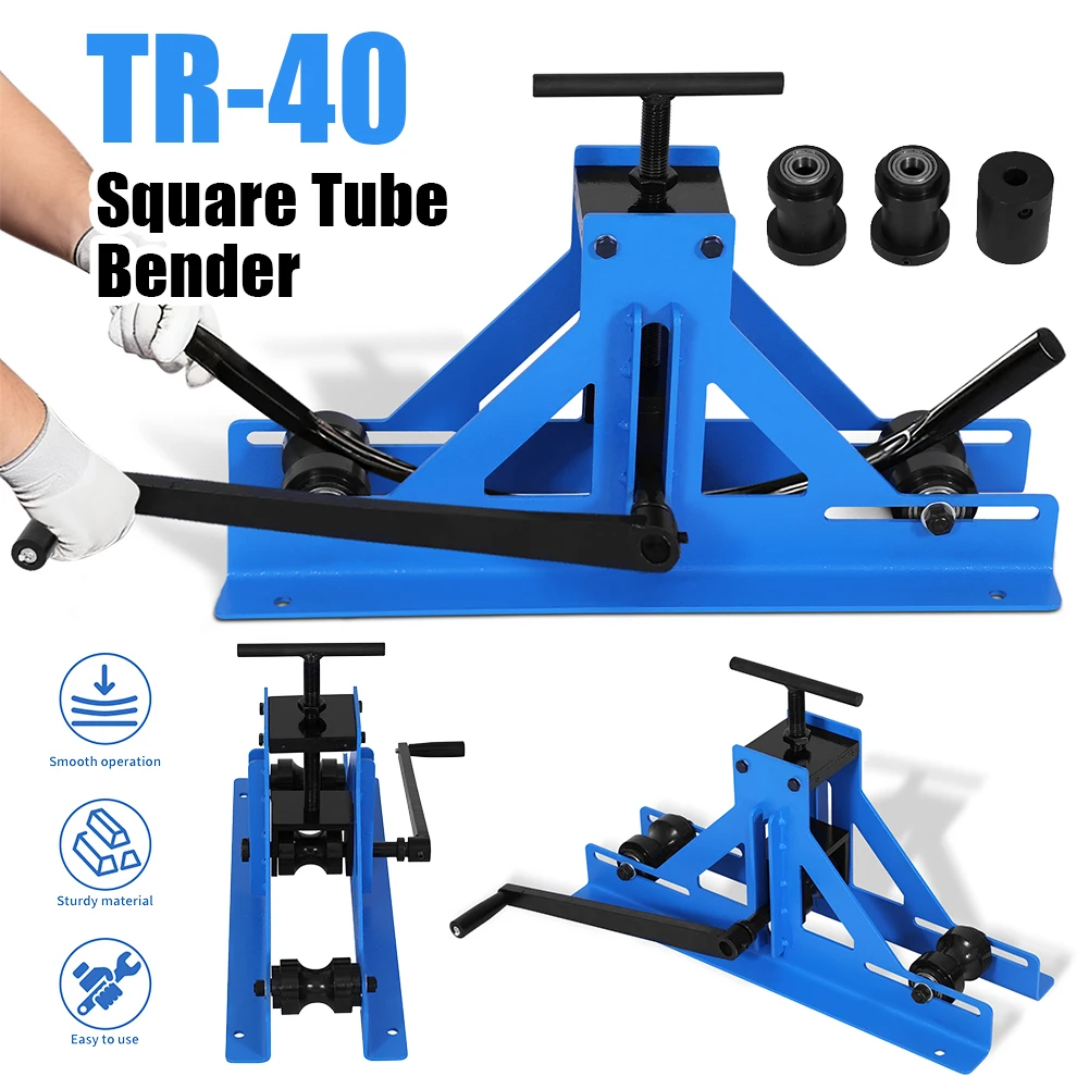 

Трубогиб TR-40 для квадратных труб, инструмент для гибки медных и алюминиевых труб, высокоточный гибочный инструмент для круглых и квадратных труб